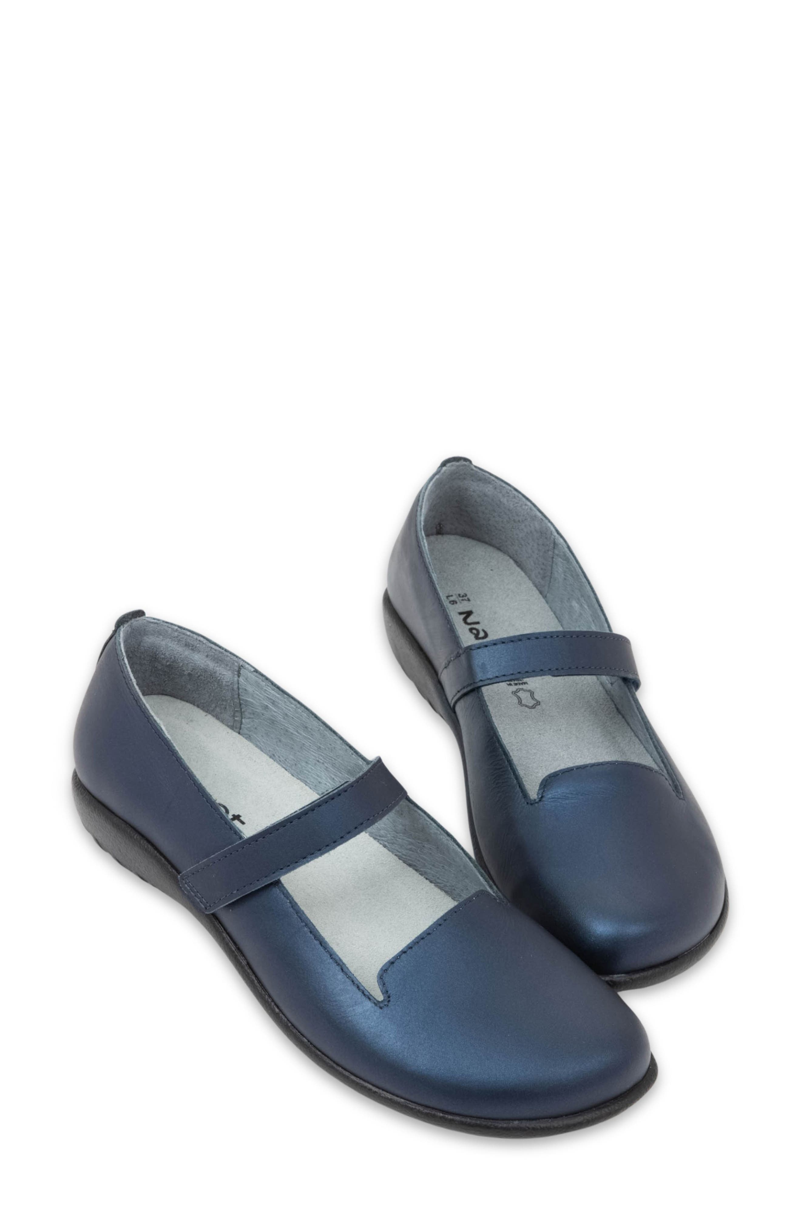 Purini Mary Jane Flat, Alternate, color, POLAR SEA LEATHER