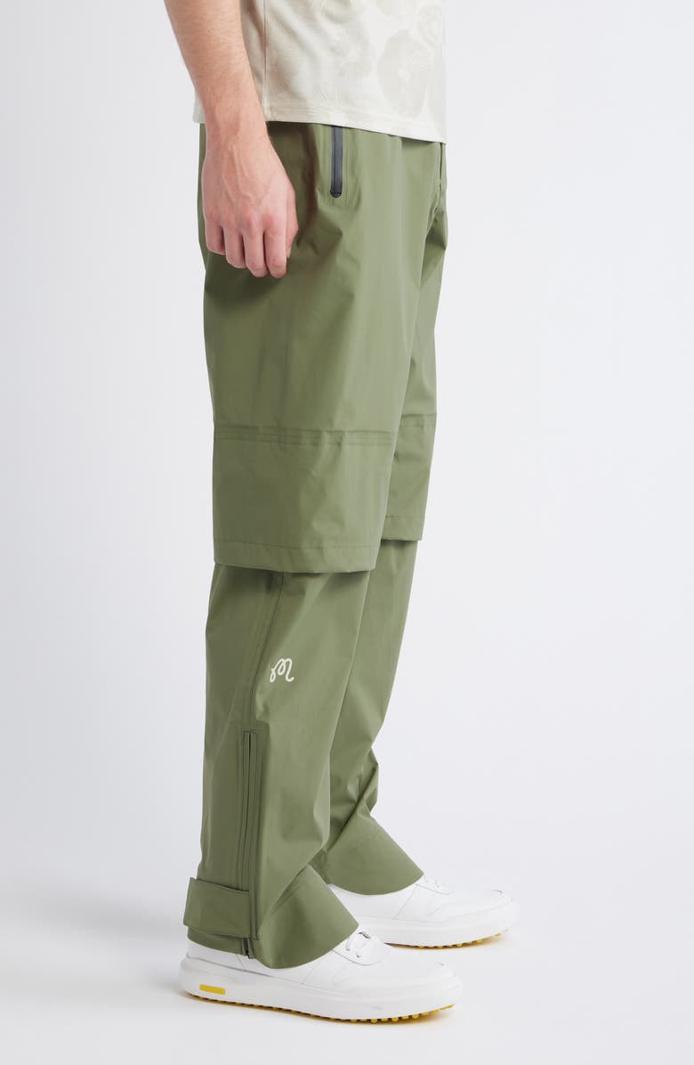 Malbon Golf Flint Foraging Rain Pants, Alternate, color, Olivine