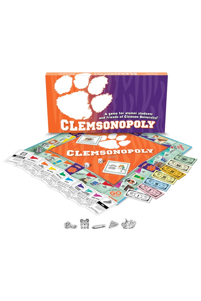 Clemson University Clemsonopoly Monopoly Board Game, Main, color, Multicolored