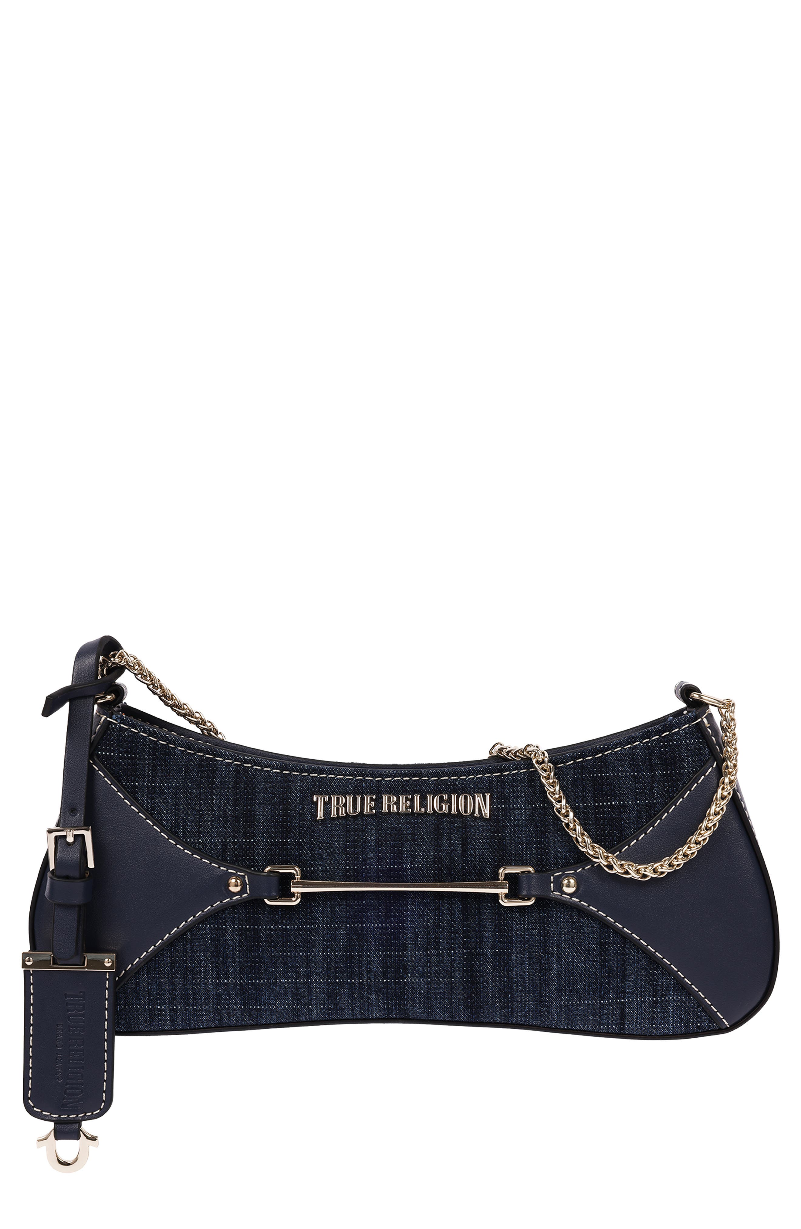 Zip Top Denim Baguette