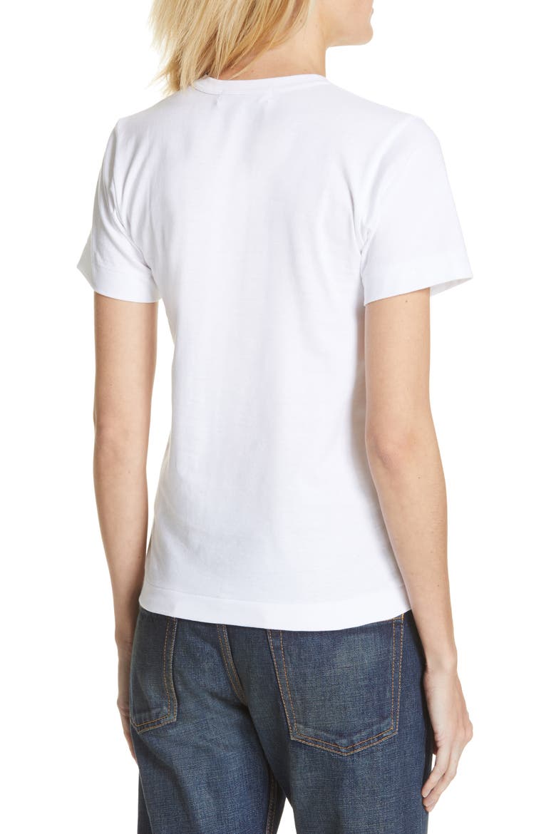 Polka Dot Tee, Alternate, color, WHITE