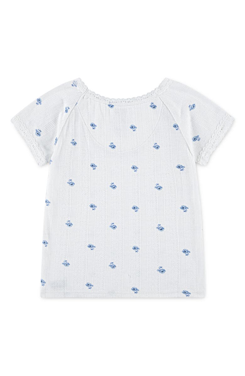 Levi's Kids' Ditsy Print Knit Top, Alternate, color, Bright White