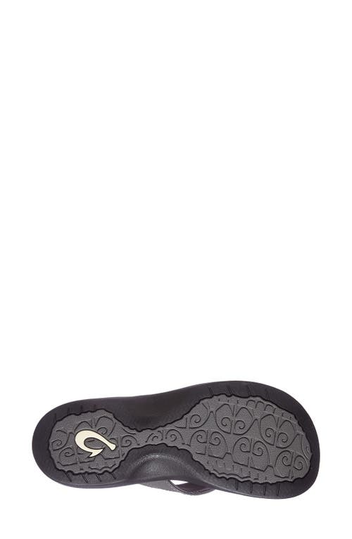 Olukai Ohana Flip Flop In Black