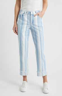 Frayed Cuffed High Waist Boyfriend Jeans