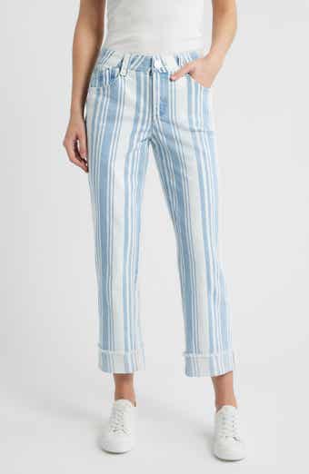 Frayed Cuffed High Waist Boyfriend Jeans