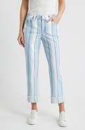 Wit & Wisdom Frayed Cuffed High Waist Boyfriend Jeans