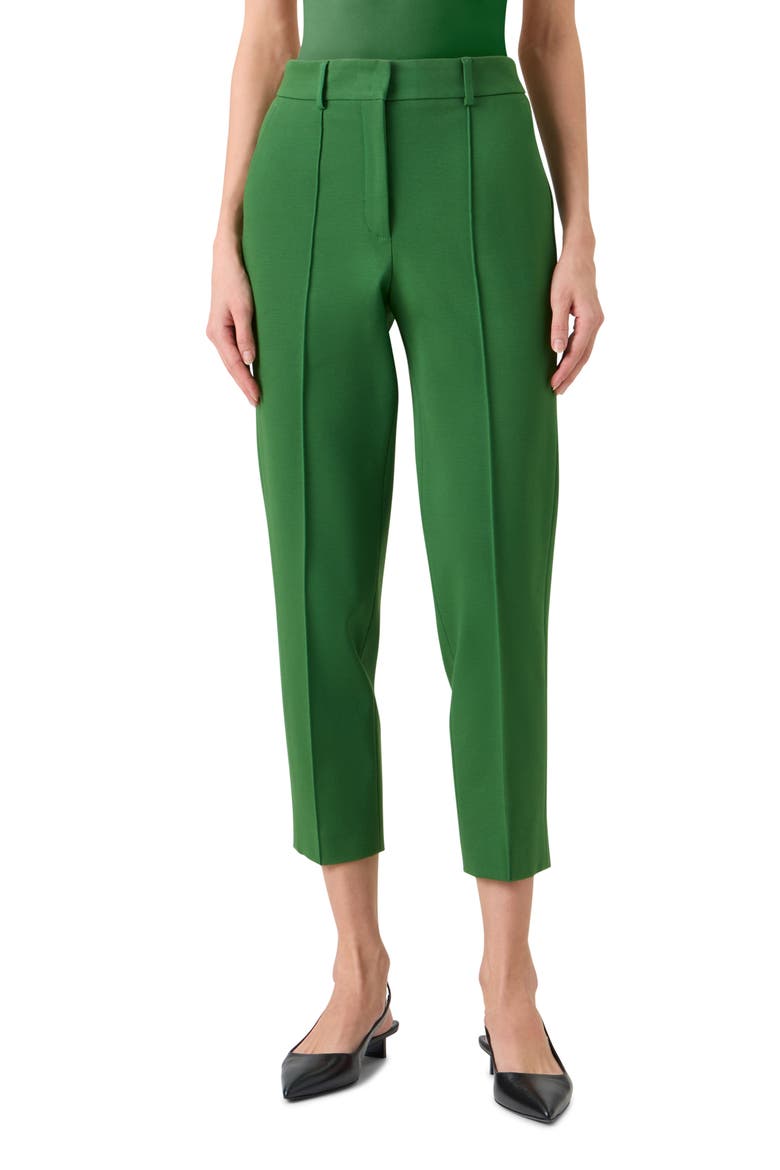 High Waist Signature Jersey Pants, Main, color, GREEN
