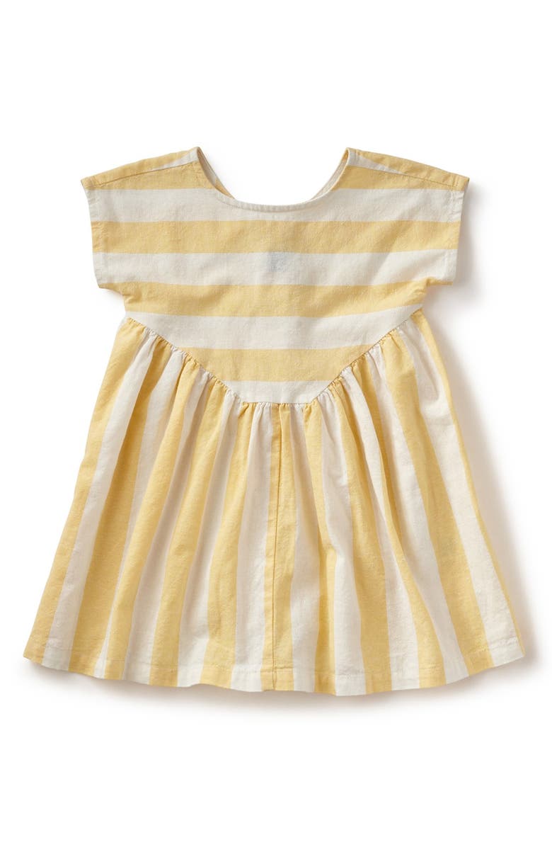 Tea Collection 'La Donna' Stripe Button Back Dress, Main, color, 