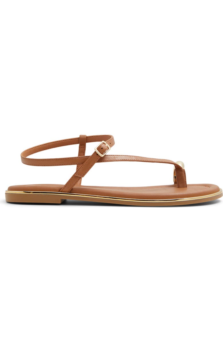 ALDO Jomali Ankle Strap Sandal, Alternate, color, Medium Brown