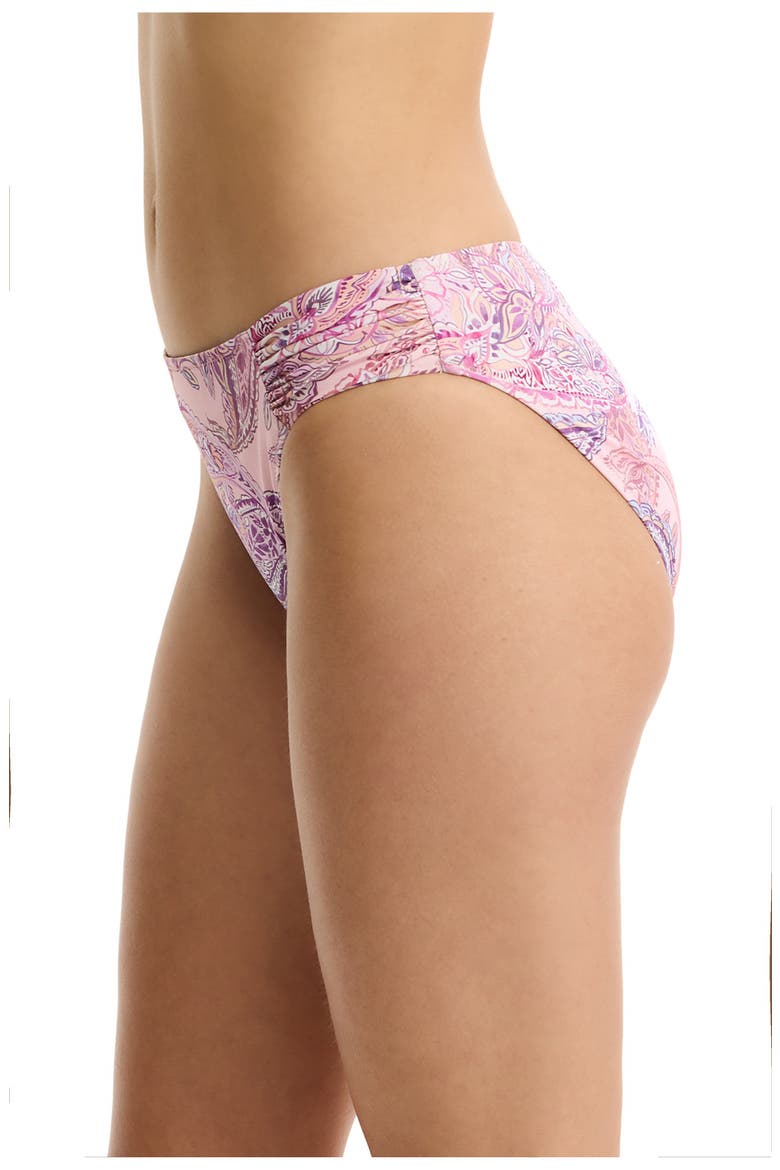 Boho Bloom Mid Rise Swim Bottom, Alternate, color, Pink-Multi