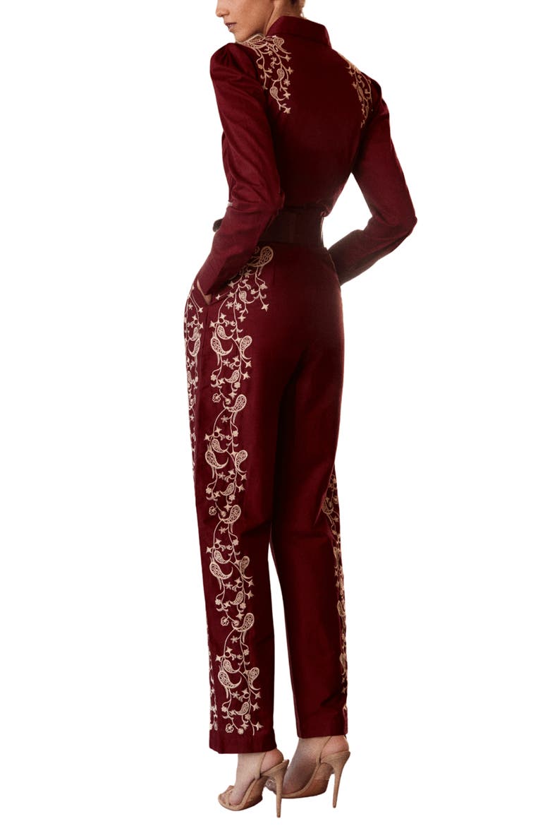 Bare Jumpsuit, Alternate, color, Burgundy
