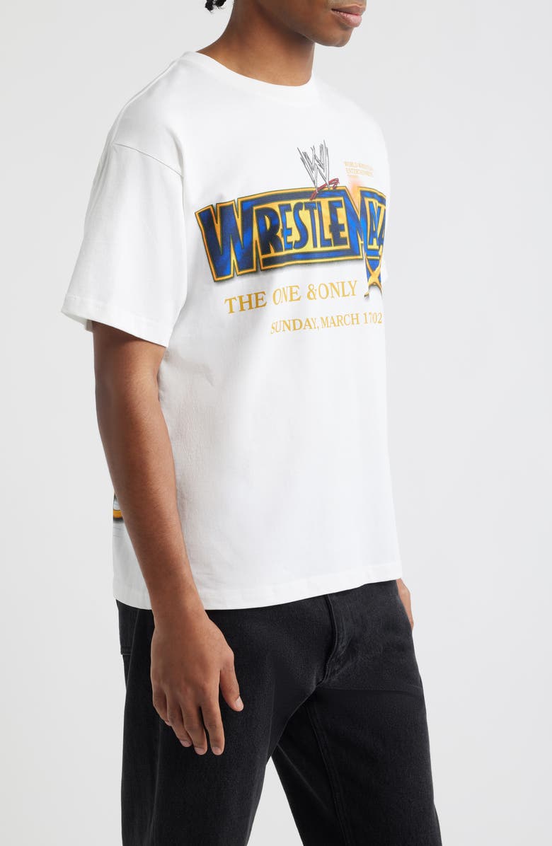 ID Supply Co WWE Wrestlemania Icon Vs. Icon Graphic T-Shirt, Alternate, color, White