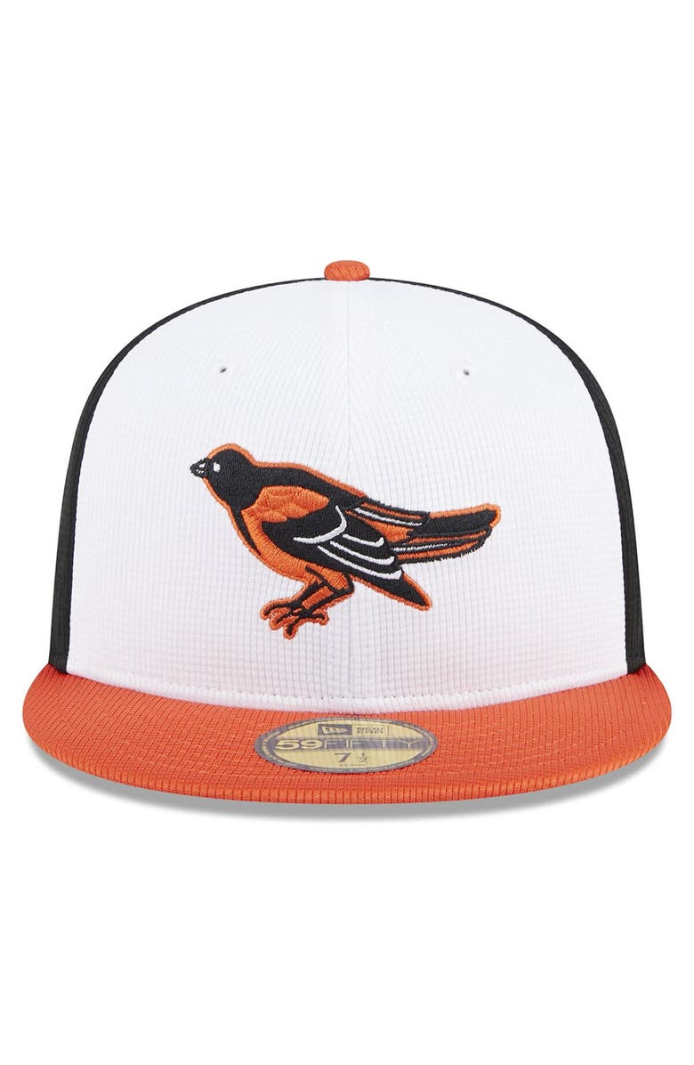 New Era Men's New Era White Baltimore Orioles 2024 Batting Practice 59FIFTY Fitted Hat, Alternate, color, White