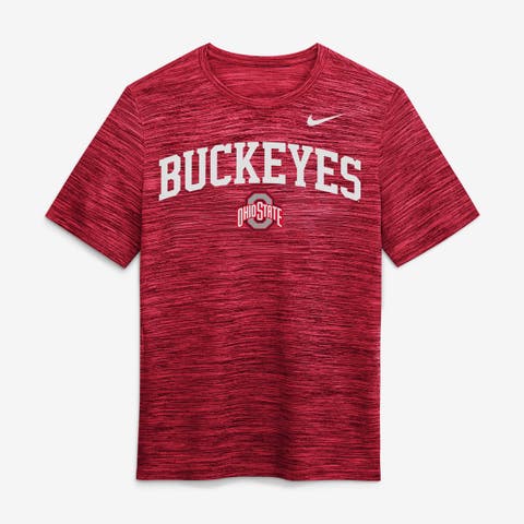 Men's Nike  Scarlet Ohio State Buckeyes Primetime Arch Logo Velocity Dri-FIT T-Shirt