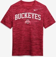 Nike Men's Nike Scarlet Ohio State Buckeyes Primetime Arch Logo Velocity Dri-FIT T-Shirt