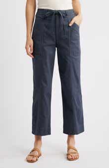 Wit & Wisdom Skyrise Relaxed Straight Leg Twill Pants