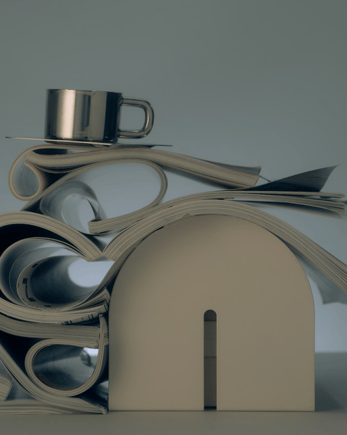 Tortuga Forma Dumbo Bookend Pair The Architect Series In White