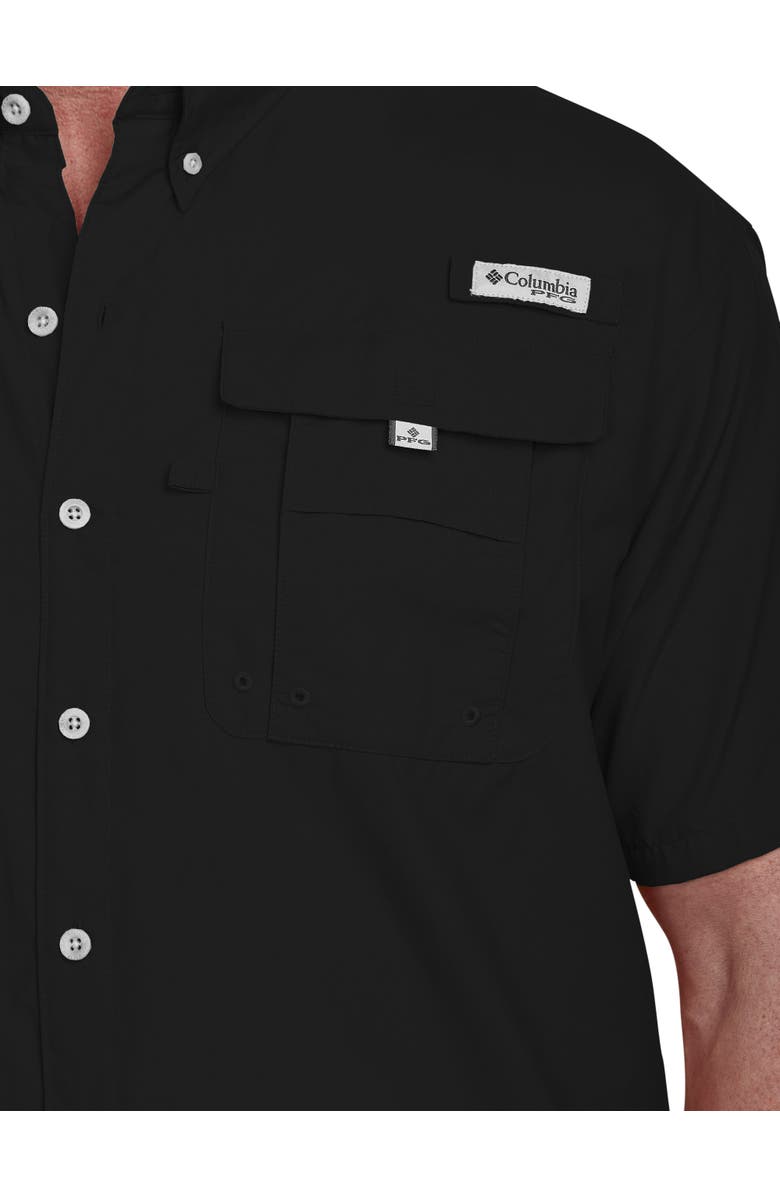 Columbia Big & Tall PFG Bahama II Short-Sleeve Sport Shirt, Alternate, color, Black