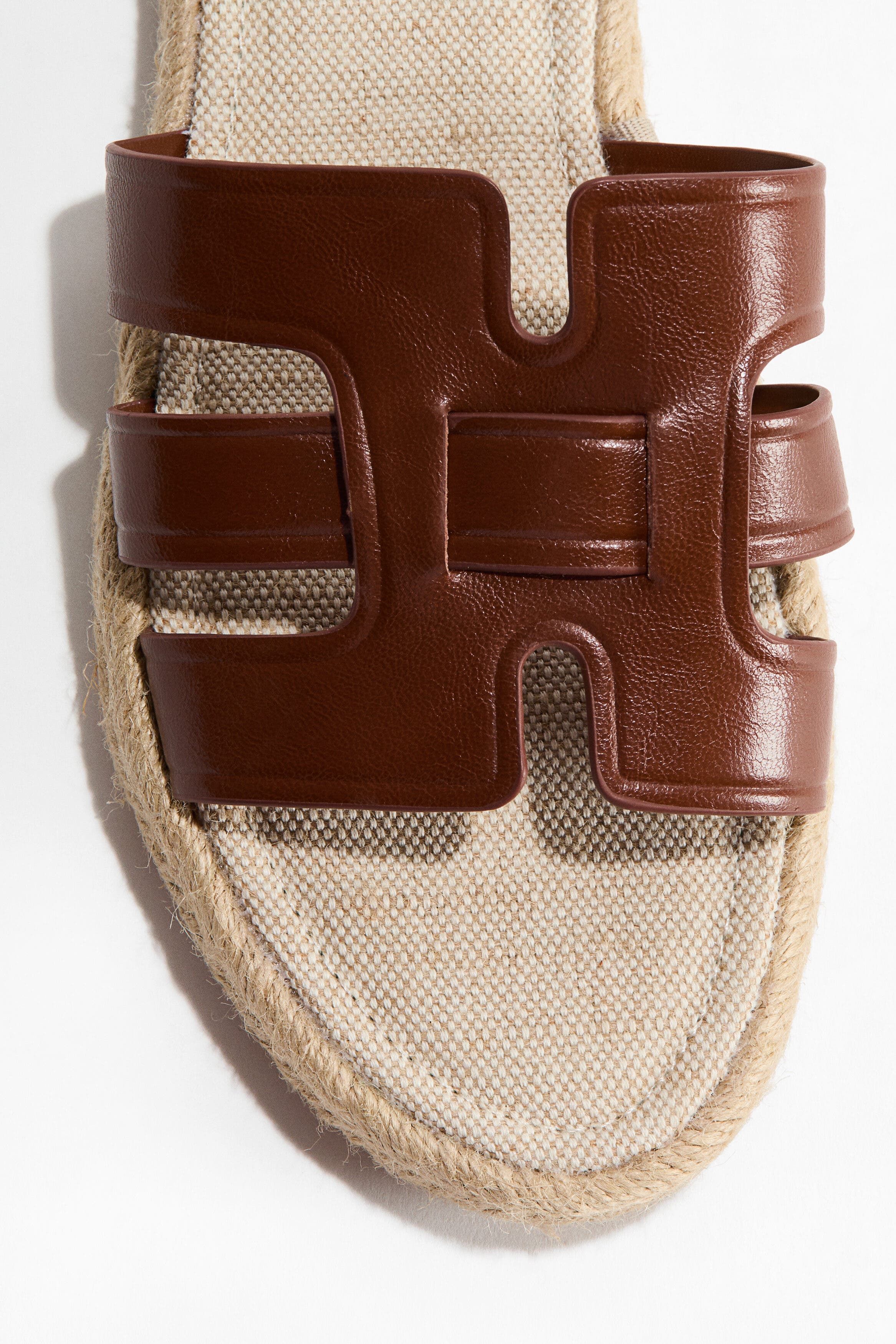 H&M Espadrille Sandals, Alternate, color, Dark Brown