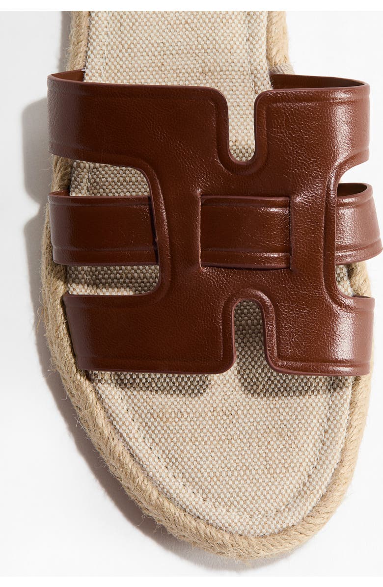 H&M Espadrille Sandals, Alternate, color, Dark Brown