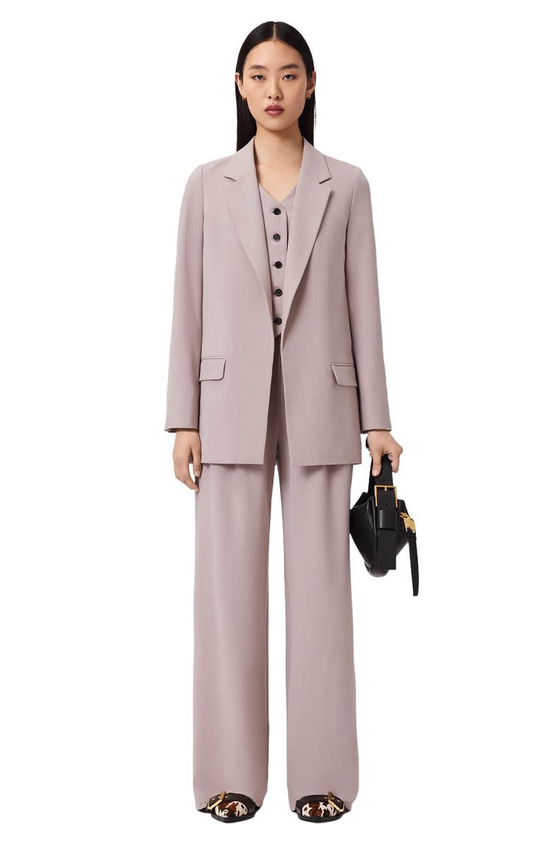 AllSaints Aleida Long Blazer, Alternate, color, Lilac Purple