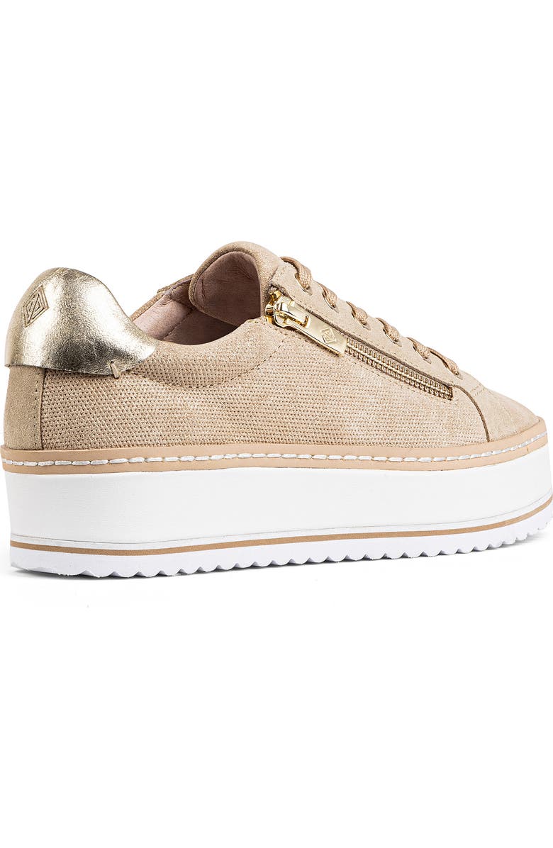 Donald Pliner Side Zip Platform Sneaker, Alternate, color,