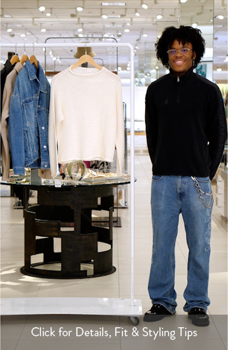 Monterey Open Stitch Cotton Sweater, sales video thumbnail