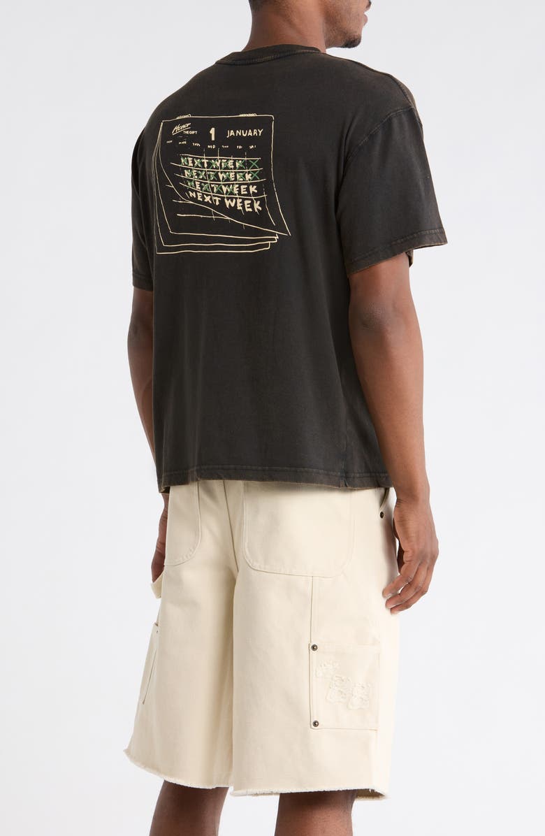 HONOR THE GIFT Nothing Changes Cotton Graphic T-Shirt, Alternate, color, Black