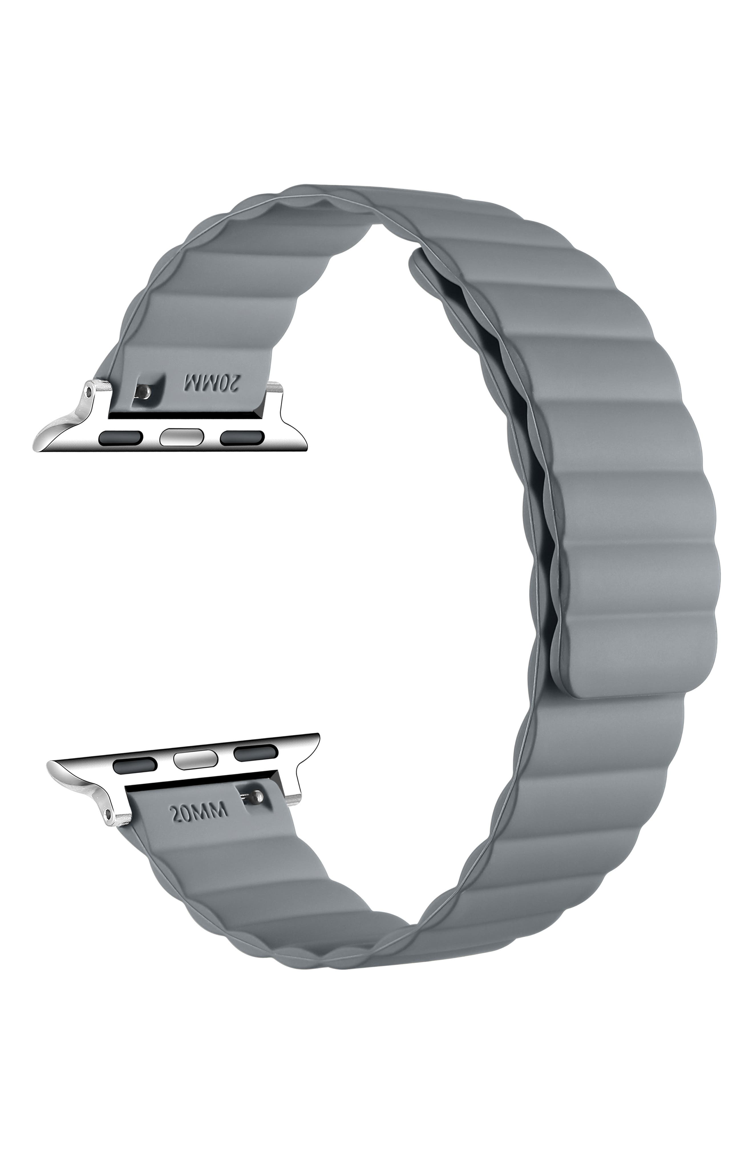 Posh Tech Silicone Apple Watch® Watchband In Gray