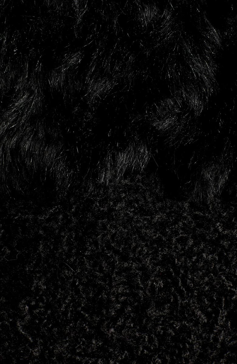 Kensie Faux Fur Patchwork Coat, Alternate, color, 