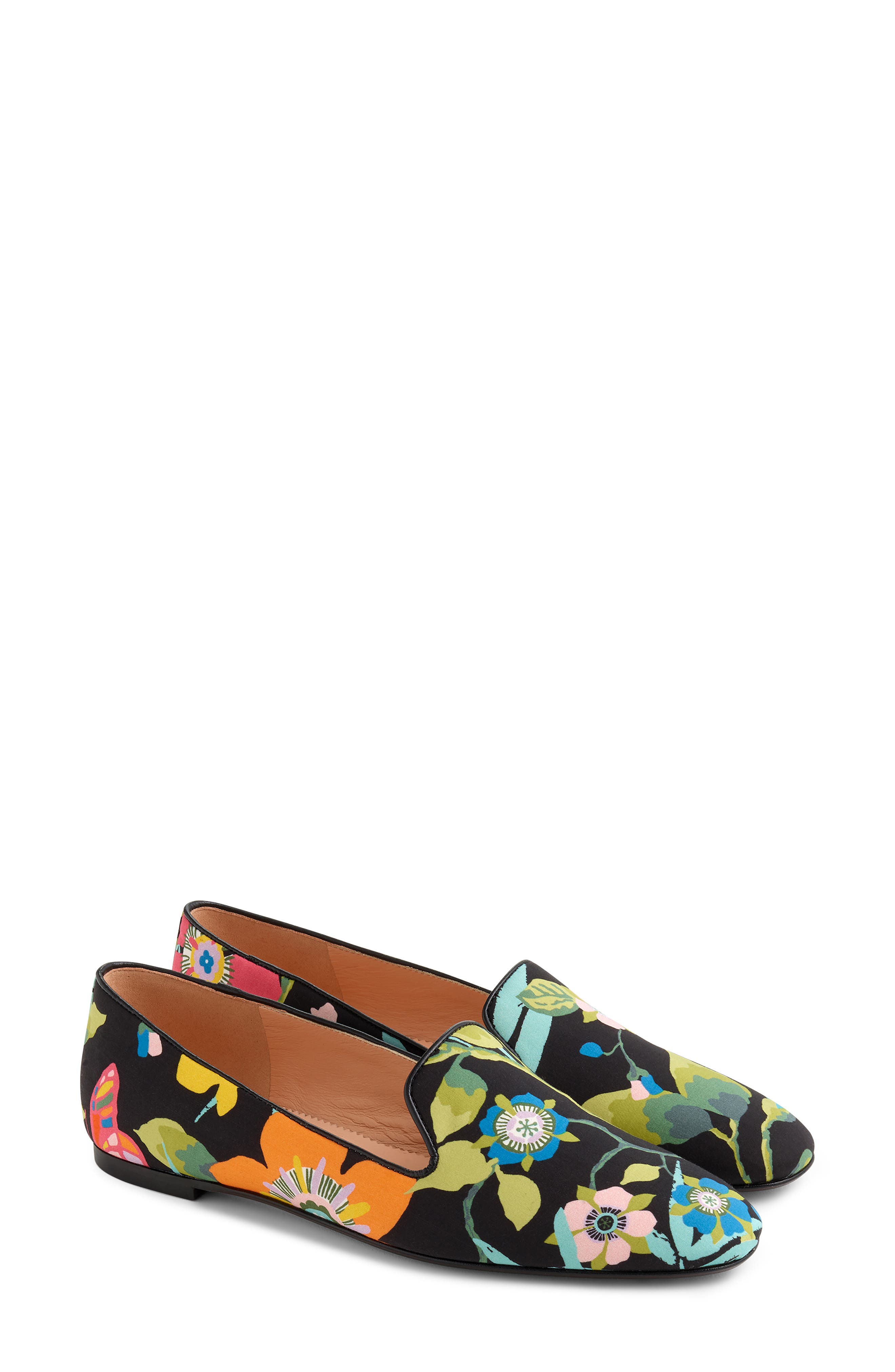 J.Crew Liberty<sup>®</sup> Floral Smoking Slipper, Main, color, 