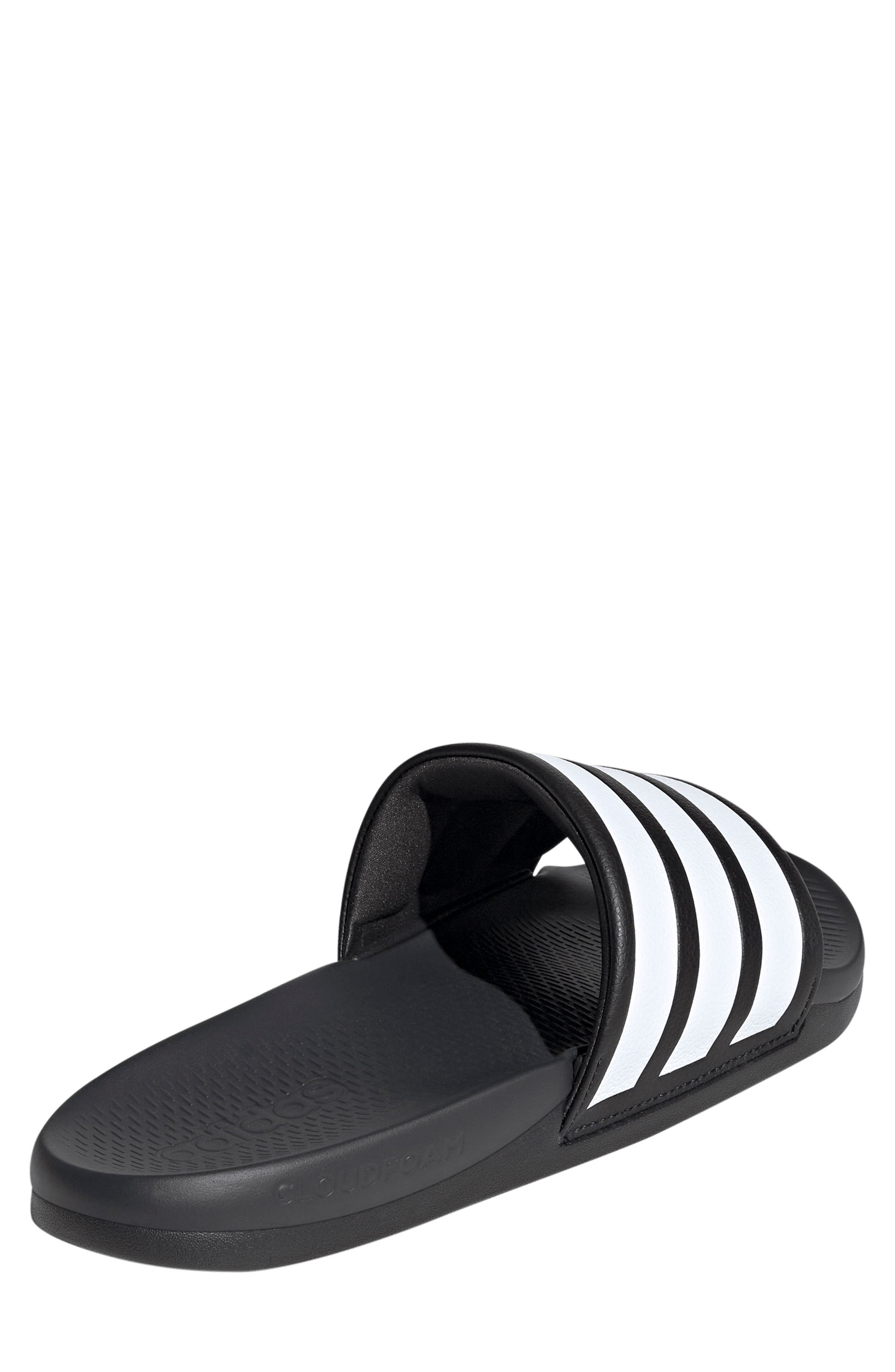 Gender Inclusive Adilette Comfort 2.0 Slide Sandal, Alternate, color, CORE BLACK/ FTWR WHITE/ CARBON