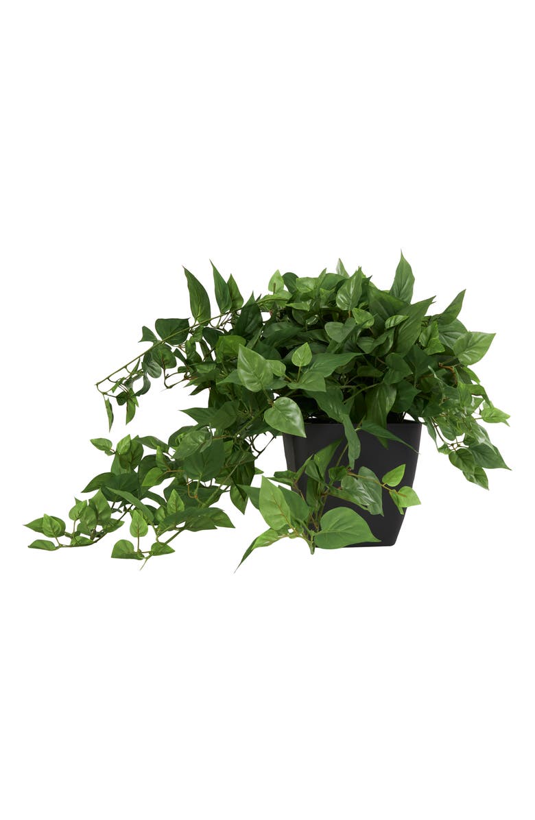 GINGER BIRCH STUDIO Green Faux Foliage Potted Artificial Plant, Alternate, color, Green