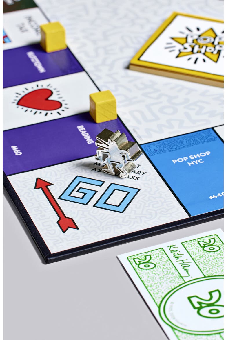 Keith Haring Pop Shop 40th Anniversary Monopoly by WS Game Company, Alternate, color, Multi