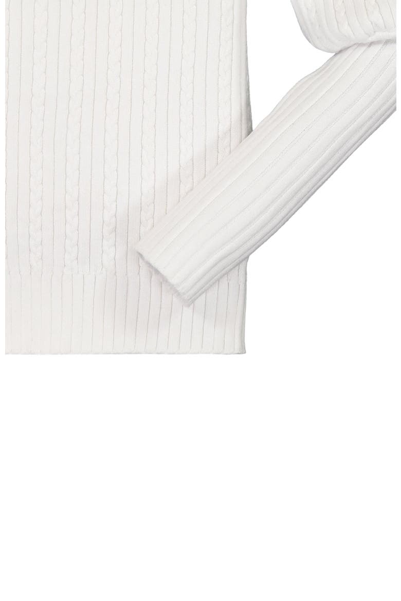 Baby Girls' Balloon Sleeve Turtleneck Sweater, Infant, Alternate, color, Soft White Balloon Sleeve