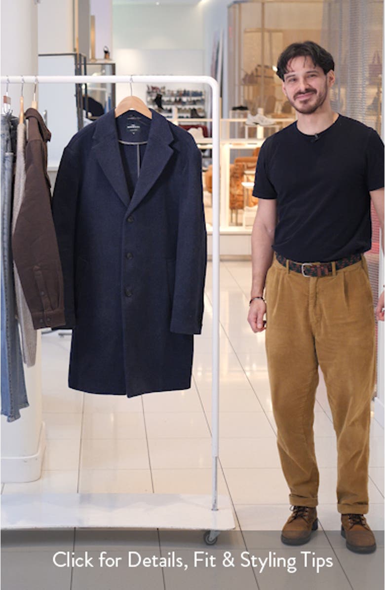 Colwood Wool Blend Twill Coat, sales video thumbnail