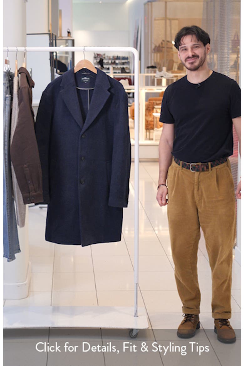 Colwood Wool Blend Twill Coat video