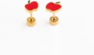 Pip Pop Apple Stud Earrings