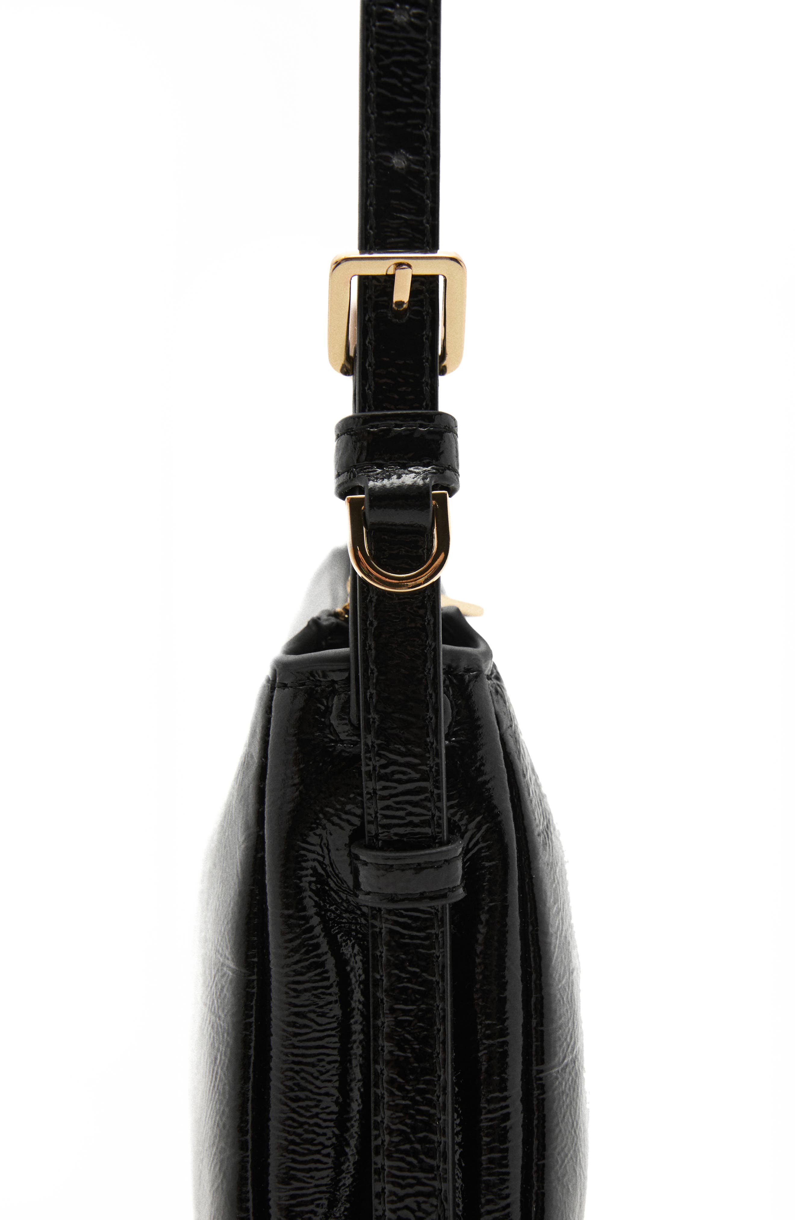 MANGO Faux Leather Shoulder Bag, Alternate, color, 