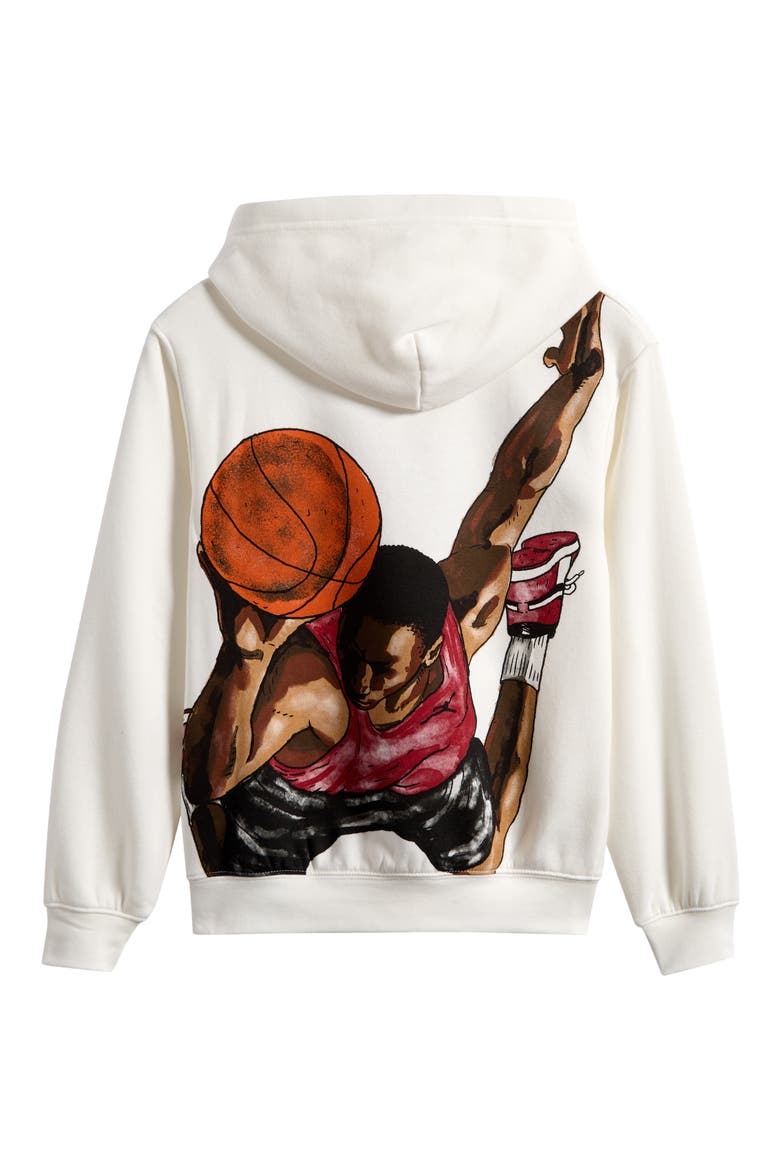 Kids' Jordan Sketch Fleece Hoodie, Alternate, color, SAIL