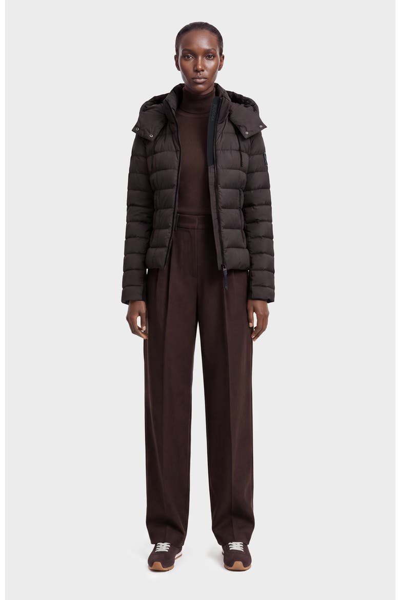 Melissa Lightweight Down Jacket, Alternate, color, Espresso