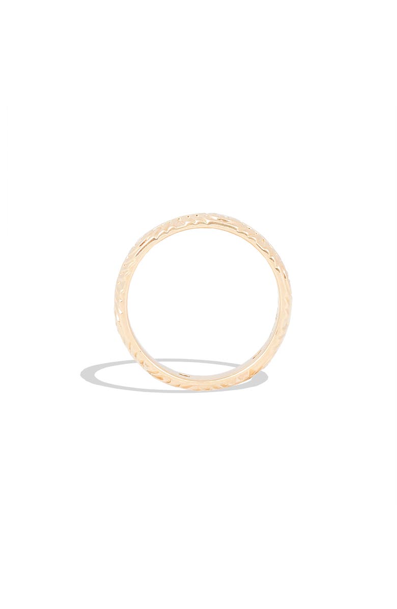 Campbell + Charlotte Revel Ribbed Stacking Band, Alternate, color, Tsavorite- Gold