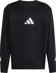 adidas Z.N.E. Oversize Long Sleeve Cotton Graphic T-Shirt