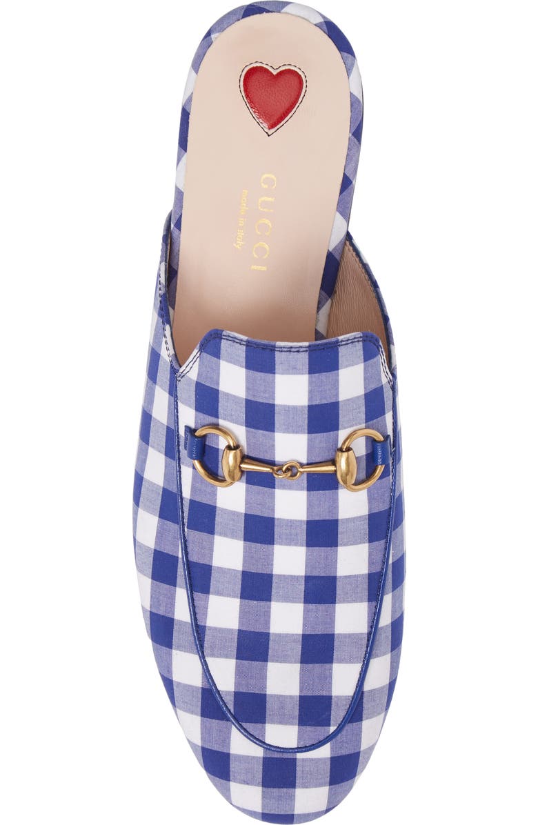 Gucci Princetown Gingham Loafer Mule, Alternate, color,