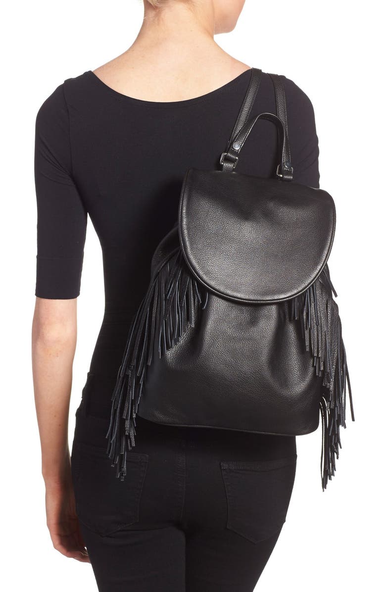 Sam Edelman 'Fifi' Fringe Backpack, Alternate, color,