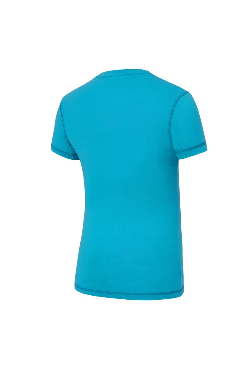 CONCEPTS SPORT Women's Concepts Sport  Aqua/Orange Miami Dolphins Avondale T-Shirt & Pants Flannel PJ Set, Alternate, color, Aqua