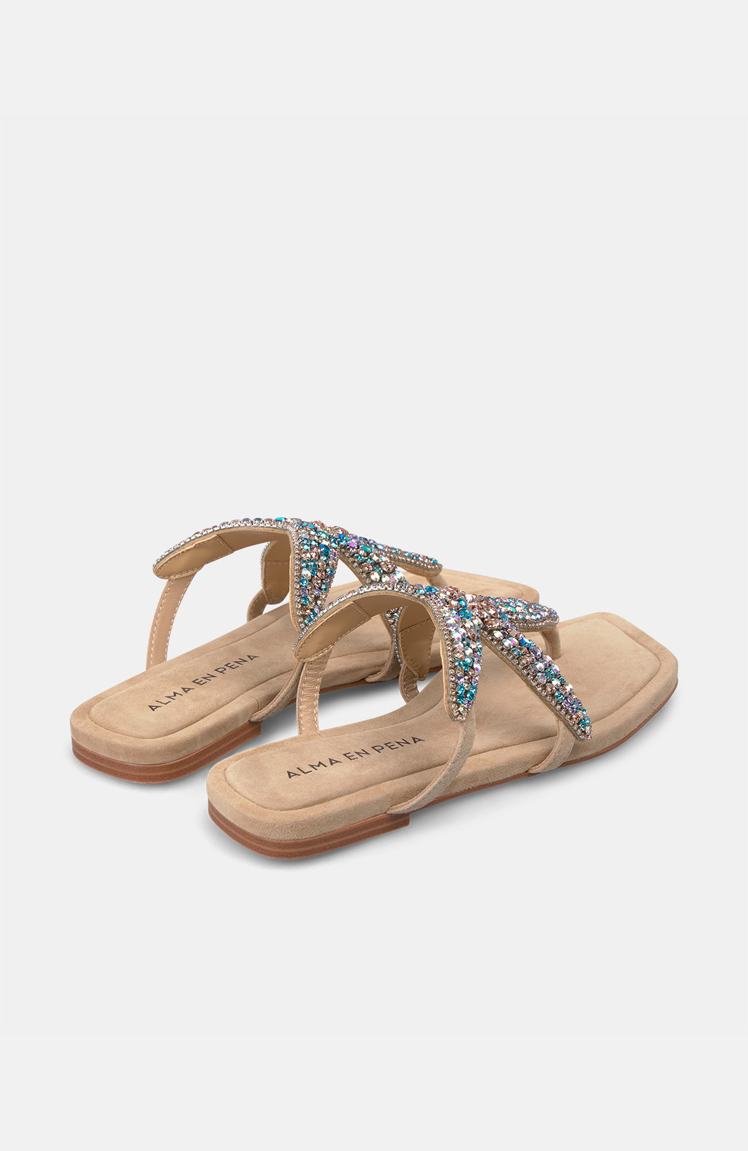 Star Flat Sandal, Alternate, color, Beige
