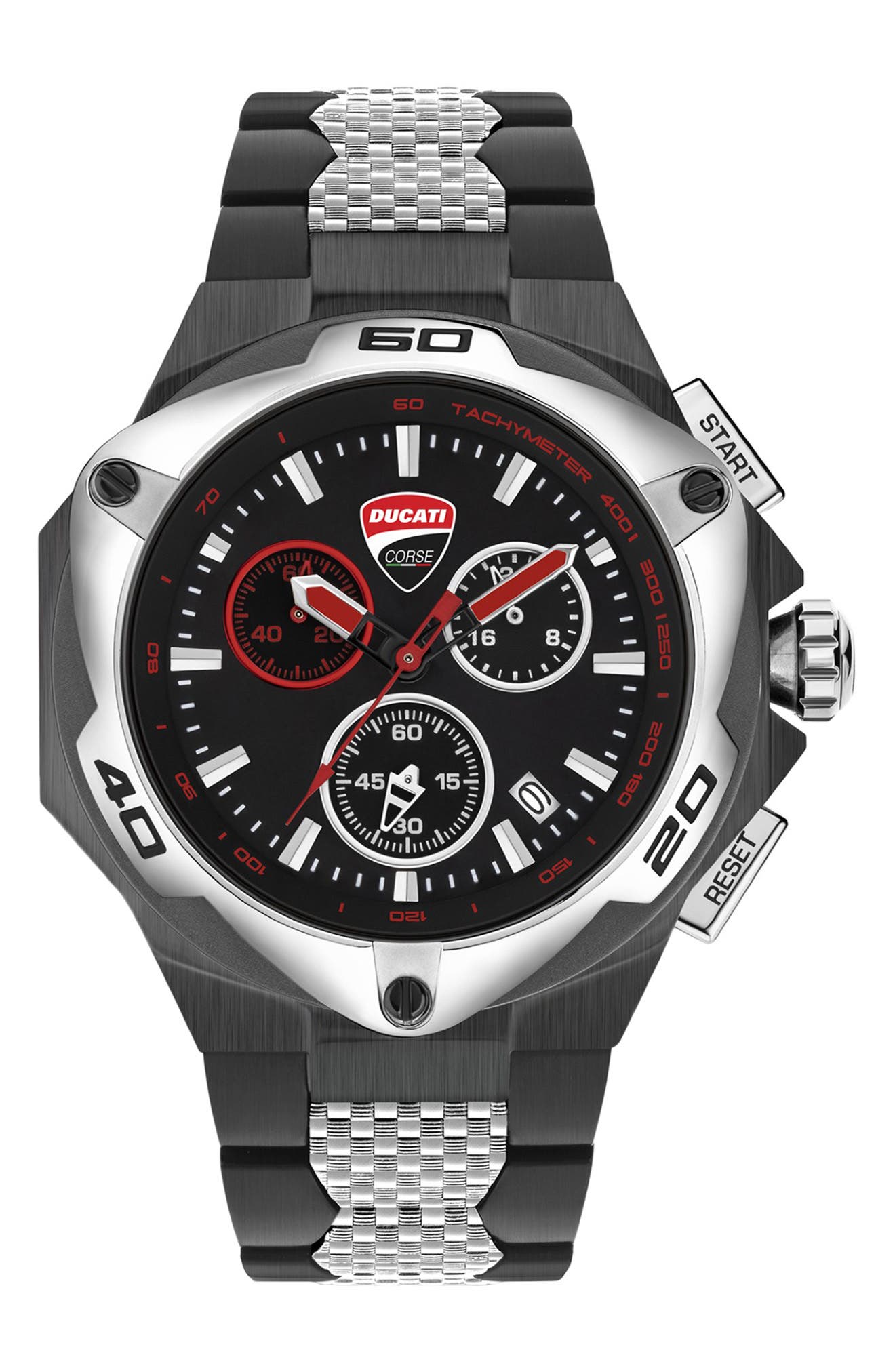 Ducati Corse Motore Quartz Chronograph Bracelet Watch, 49mm