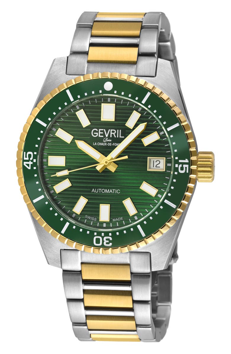 GEVRIL Atlantic Avenue Automatic Bracelet Watch, Main, color,