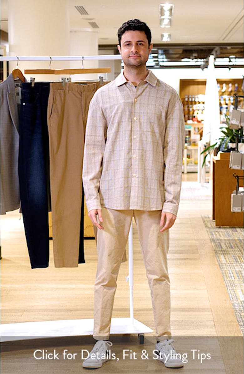 Oversize Plaid Flannel Button-Up Shirt, sales video thumbnail